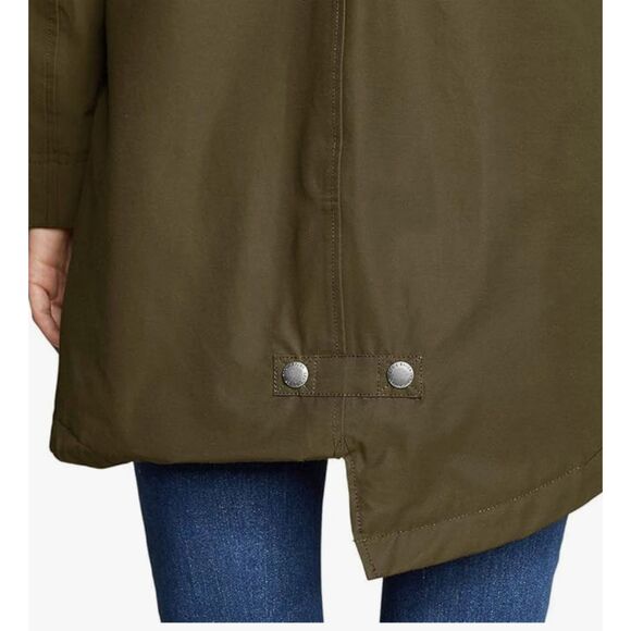 Eddie Bauer Women's Charly Waterproof Rain Parka, Blue, XL, Extra Large - Picture 3 of 12